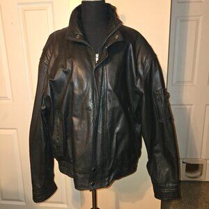 Men's thinsulate leather jacket